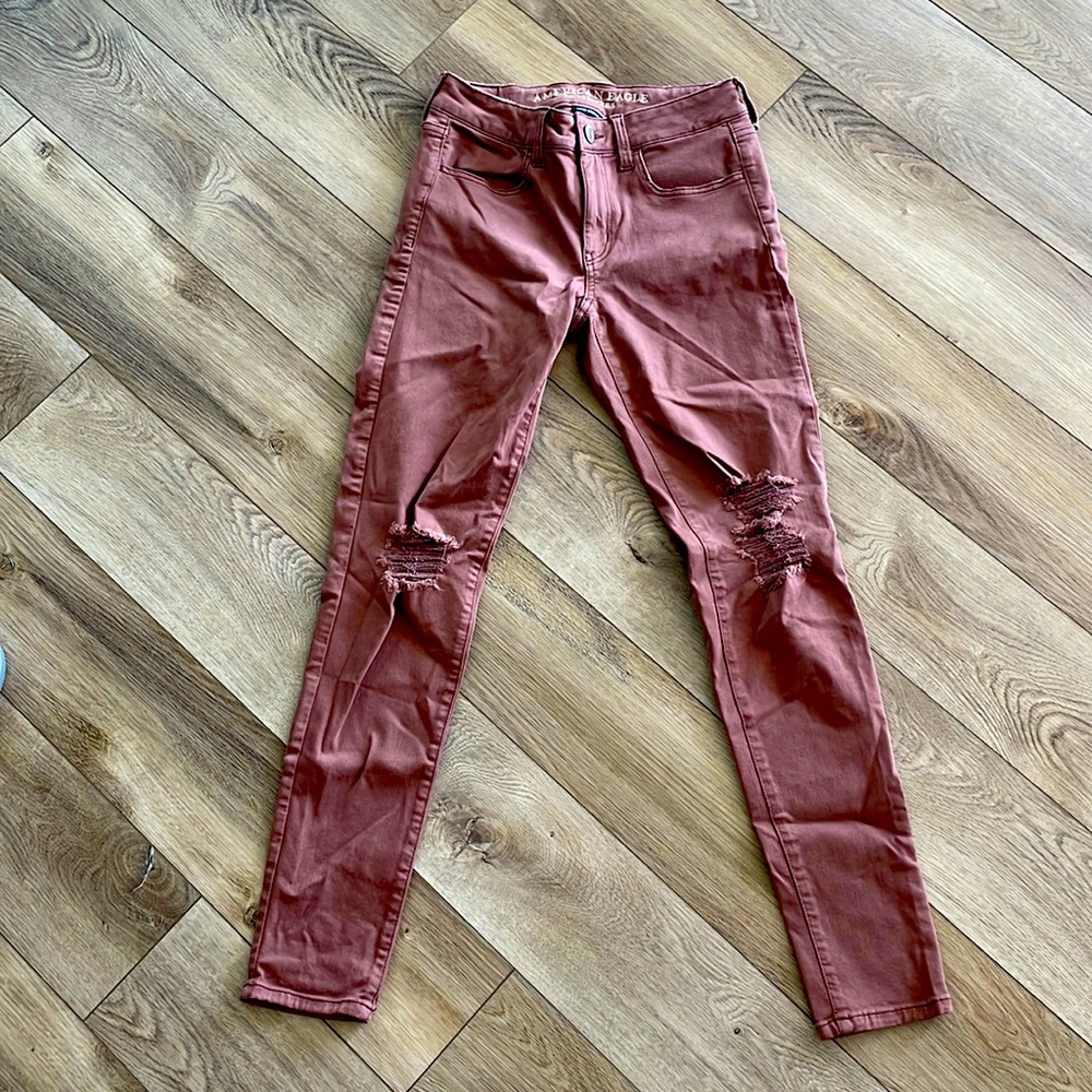 American Eagle Distressed Skinny Jegging